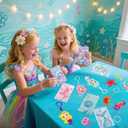 Roaring Good Time Mermaid Party Favors Mermaid Party Decorations Mermaids Goodie Bags Little Mermaids Birthday Decorations for Sea Birthday Decor Baby Shower Rewards Pinata Supplies (Purple 1)