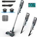 Cordless Vacuum Cleaner, Powerful Vacuum with 45 Minutes Runtime, Anti-Tangle Vacuums for Home, 1.2L Dust Cup, Rechargeable Cordless Vacuum for Floor 