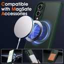 Oterkin Magnetic for Samsung Galaxy S25 Edge Case Matte, S25 Edge Phone Case Compatible with MagSafe Frosted Translucent Shockproof Anti-Scratch Slim Fit Case Military Grade Protection (Dark Green)
