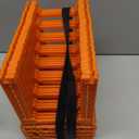 WELLUCK RV Sewer Hose Support 15FT, Blaze Orange RV Sewer Support with Adjustable Height Design, Secure Rubber Band and Carry Strap, Quick Setup and Collapse for Campers Travel Trailers and Motorhome