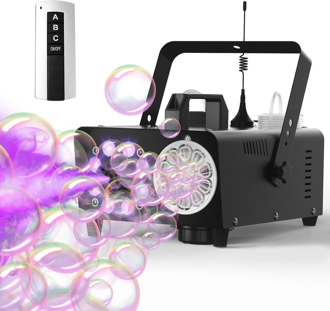 UPGREY Fog Bubble Machine Smoke Bubble Machine Bubble Fogger for Kids Outdoor and Indoor (Metallic)