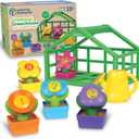 Learning Resources Growing Greenhouse Color & Number Playset, Preschool Learning Activities, Montessori Toys, Easter Toys, Ages 18 Month+, 12 Pieces