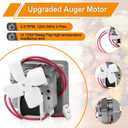 Upgraded 2.0RPM Auger Motor Replacement Parts Compatible with Traeger, Pit Boss, Camp Chef Wood Pellet Grills Smokers, AC120V 60Hz 2 Pole Universal Feeding Gear