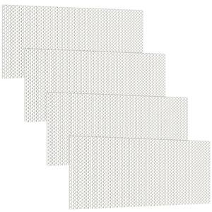 Frienda 4 Pcs Fluorescent Light Covers Replacement Flat Clear Prismatic Acrylic Ceiling Light Cover Panels(22.5" x 46.5: x 0.1")