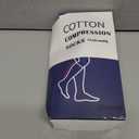 Cotton Compression Socks for Women&Men 15-20mmHg Knee High Cute Support Sock for Nurses, Pregnant Women, Travel, Navy Striped, Large-X-Large