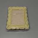 CroBlissful 3 Pcs Scalloped Wicker Weave Rattan Photo Frame for Picture Handmade Rattan Photo Frames Wall Decor Boho Farmhouse Style Tabletop Display Decorative Home Bookshelf (5 x 7,Neutral)