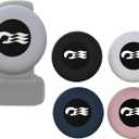 [4 Pack] Princess Ocean Medallion Watch Adapters - Silicone Cruise Accessories Holder for Carnival Ocean Medallion (2024, 2025, 2026), Fits Watch Wristbands - Black, White, Pink, Dark Blue