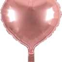 Boland - Heart balloon, size 40 x 45 cm, balloon, suitable for air and helium, includes a straw to inflate it, decoration, gift, birthday (Ros)