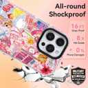 2 x ChiCsFleur for iPhone 13 Pro Case, TPU Phone case with Camera Protection for Women Girls Teens - Preppy Pink Collage Puppy Dog Bow Perfume Holiday Y2K Lemon Hibiscus Party Sorority Aesthetic Unique