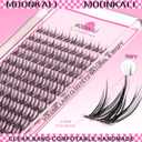 Wispy Lash Clusters Kit Natural Eyelash Extension Kit 10-16MM Manga Cluster Eyelash Extensions Kit Waterproof Lashes Clusters Glue 120Pcs Individual Lashes Handmade Versatile Eyelashes Clusters Kit