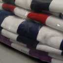 Exclusivo Mezcla 4 Pack Cotton Large 30x60 Inches Soft Cabana Stripe Thick Beach Towel, Super Absorbent Travel Bath Pool Towel (Red/Grey/Navy/Purple)
