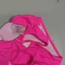 KIRACELLE Girls One Piece Swimsuit Solid Color Cute Bathing Suit, Swim Team Racing Competition Swimsuit, Girls Athletic Competitive Swimwear Quick Dry for Beach Hot Pink 3-4T