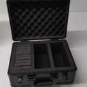 Crazy Horse Hobby Slab case compatible with Toploader PSA/BGS/SGC Graded Card Storage With Locks & keys (Black, 3 Row)