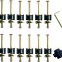 12 PCS Long Trampoline Screws and Bolts, Trampoline Bolts and Nuts, Trampoline Enclosure Pole Gap Spacers, Trampoline Replacement Accessories (Screw Length: 95mm)