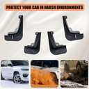 Mud Flaps Compatible with Kia EV9 2024 2025 2026 - Front & Rear Splash Guards Winter Vehicle Sediment Dirt Protection for Kia EV9 2024 2025 2026 Exterior Accessories (4 PCS)
