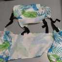 WERNNSAI Pool Chair Float - 2 Pack Inflatable Pool Float for Adults Green Plants Floating Pool Chair Lounge Adjustable Fabric Pool Float Hammock for Swimming Pool Beach Lake Summer