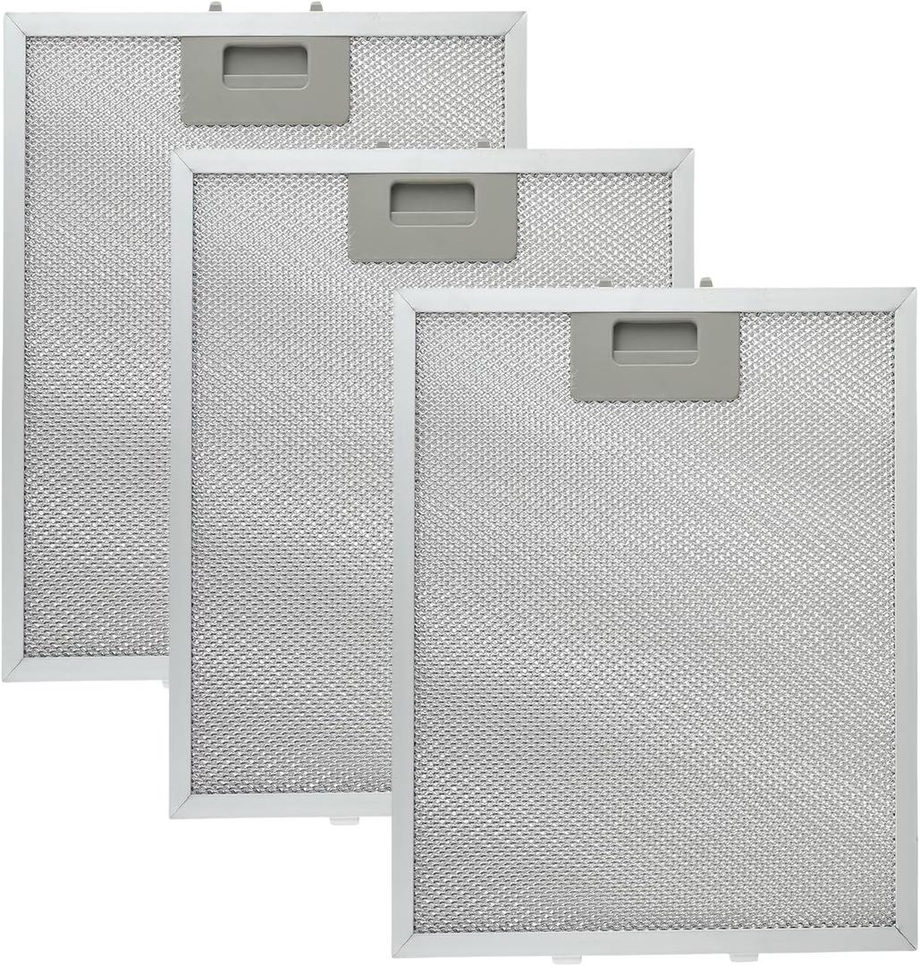 W10169961A Range Hood Filter Replacement 5 Layer Aluminum Mesh Hood Grease Filter Fit for Whirlpool, Kitchen Aid, Jenn-Air Range Hoods(3PCS)