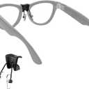 Eyeglass Nose Pads Compatible with Ray-Ban Meta Wayfarer/Gen 2 & Skyler/Gen 2 Smart Glasses Accessories, Silicone Anti Slip Clip-on Glasses Nose Holder for Meta Smart Sunglasses (Split Type)