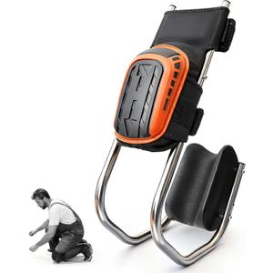 Knee Seat for Work, Kneeler Seat for Gardening Farm Work,Kneeling Pad with Detachable Seat, Ergonomic Kneeler & Kneeling Seat for Construction,Tiling Flooring, Cleaning, Knee and Ankle Support