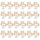 24 PCS Butterfly Napkin Rings, Gold Napkin Rings Bulk Metal Napkins Ring Buckles for Christmas Party Dinner Wedding Banquet Table Decorations