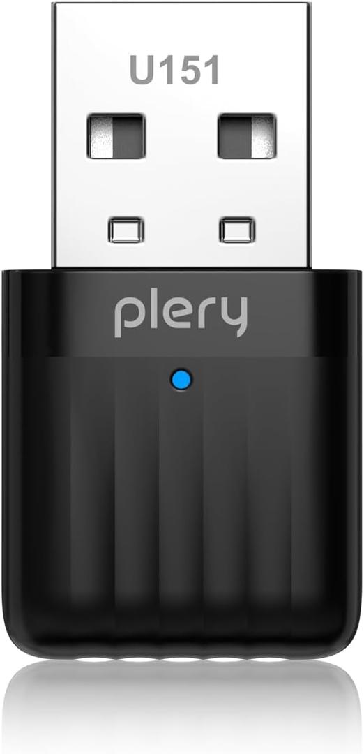 USB WiFi Adapter for Desktop PC, 5G 2.4G Dual Band WiFi Dongle 802.11AC 650Mbps Wireless Network Adapter for Laptop, Compatible with Windows 11/10/8.1/8/7/XP, Built-in Driver Network Card