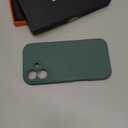 SHIELDON Case for iPhone 16 6.1" 2024, Genuine Leather Magnetic Wireless Charging Elegant Non-Slip Shockproof Protective Cover with Metal Buttons Compatible with iPhone 16 - Nappa Midnight Green