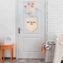 Give Em Hell Kid-Hanging Canvas Banner Wall Decor for Playroom,Bedroom Poster,Door Wall Art,Living Room Pennant Decor-Flag Sign Wall Decor Gift for Kids Teen-Birthday Christmas Gift