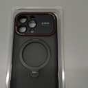 for iPhone 17 Pro Max Case: 360 Spin Magnetic Stand, Camera Protection (Compatible with MagSafe) [18FT Military Protection] Shockproof Matte Translucent Phone Cover for iPhone 17 Pro Max 6.9", Black