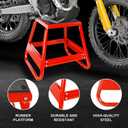 Jack Boss Motorcycle Stand Lift Dirt Bike Stand, Universal Panel Dirtbike Stand Jack Fit for Yamaha, for Honda and Suitable for Kawasaki, 1000LBS Capacity Removable Maintenance Motocross Stand Red