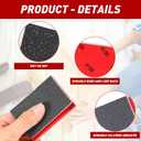 24 Pcs Sanding Sponge 120 Grit, Washable & Reusable Sanding Blocks for Wood, Metal, Drywall, Glazing, Wet Dry Sandpaper for Smooth Finishing