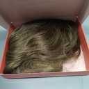 MARJORIE Hair Topper,Wavy Hair Toppers for Women 14inch Natural Looking Hairpiece with Wispy Bangs, Volume Booster Wiglet for Full Coverage, Quick Styling for Party/Date Night/Social/Content Creators (Brown Blonde with Dark Root)