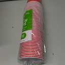 Amazon Basics Sturdy Disposable Plastic Party Cups for Cold Drinks, Red, 18oz, 50 Count, BPA-Free