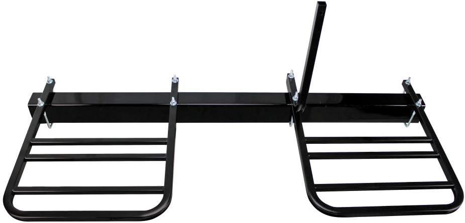 Quick Products QPRBM2R RV Bumper-Mounted 2-Bike Rack with Adjustable Width and Stabilizer Post