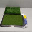 Golf Hitting Mats Training Equipment, Golf Practice Mat with Instant Swing Path Feedback, 3 Replaceable Golf Training Mats with No-Slip Heavy Duty Rubber Base