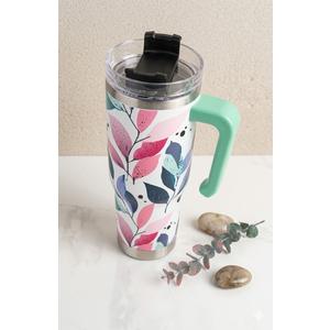 B WELL Abstract Pastel Flower Tumbler 30 oz.