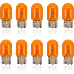 2 x Downhill 10 PCS 7443 Bulb, 7443 Turn Signal Bulbs, T20 12V/21W Versatile Miniature Brake Lights/Reversing lights/Taillight Bulbs Lighting Replacement Accessories, for Most Cars Trucks SUVs (Amber)