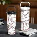 30 Oz Avocado Flip Tumbler With Handle,Avocado Coffee Travel Mug Cup Water Bottle,Basebll Gifts for Women,Avocado Decor Stuff Accessories