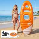 Inflatable Pregnancy Mattress with Belly & Head Hole, Pregnancy Pool Float for Pregnant Women, Pregnancy Pillow for Stomach Sleepers, Belly Pillow Maternity Bed for Tummy Massage