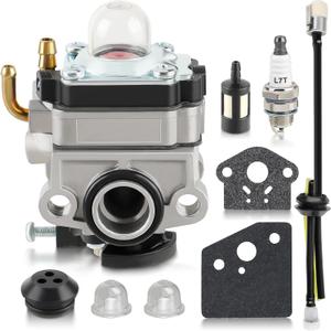 AUTOKAY 309375002 Carburetor Carb Fits for Homelite Ryobi RY34426 RY34007 S430 C430 X430 30cc RY34441 RY34427 RY34421 RY34446 RY34006 String Trimmer with Spark Plug