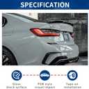 G20 Trunk Spoiler PSM-Style Compatible with (2019-2026) 3 Series G20 Sedan & G80 M3 Gloss Black