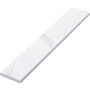 White Marble Threshold 4x24x5/8 Inch Marble Window Sill Shower Curb Top Tile Door Transition Bathroom Vanity Backsplash for Shower Pan System Jambs Fireplaces(Classic Style)