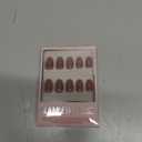 Glamnetic Press On Nails - Fall Mauve | Opaque Muted Blush Mauve Short Oval Fake Nails, Salon Quality | 15 Sizes - 30 Nail Kit with Glue