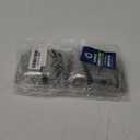 Stainless Steel Dinner Plates, 2 Pack, Small Appetizer Two Compartment divided Kids plates, Toddler Plates, Rectangular dishes, Non Toxic Metal Camping Trays, Dip Platter