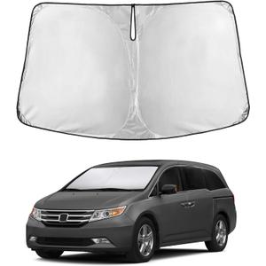EcoNour Windshield Sunshade Compatible for Honda Odyssey 2011-2015 2016 2017, Sun Visor for Front Windshield & Window Sun Shade Cover, UV Heat Blocker & Protector, Car Accessories