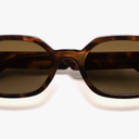 SOJOS Retro Polarized Hexagon Sunglasses for Women Men, UV400 Trendy Rectangle 70s 80s 90s Shades SJ2389 Tortoise