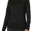 Amazon Essentials Women's Classic-Fit Lightweight Long-Sleeve Turtleneck Sweater, Black, 4X