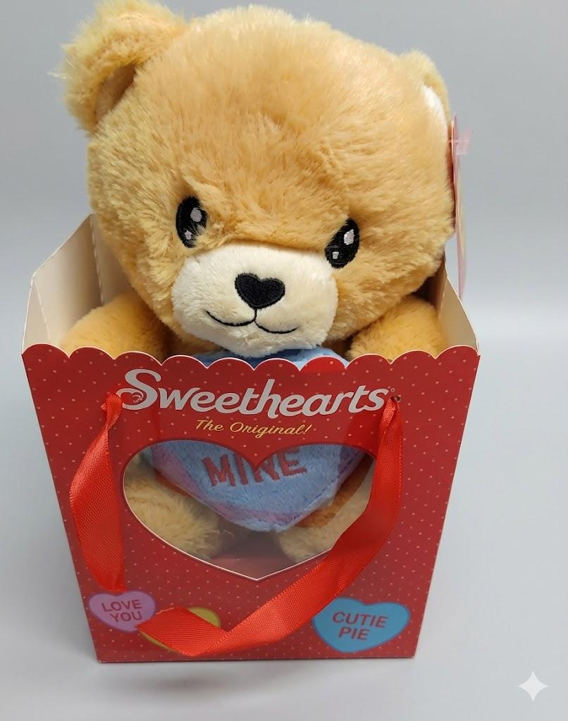 Little Teddy Bear With Blue Heart Sweethearts Original