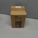 Makeup Brush Holder, 2 Tier Clear Cosmetic Tools Organizer, Round Makeup Organizer for Vanity Countertop (Black)