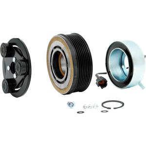 FKG AC Compressor Clutch Assembly Repair Kit Fit for 2004-2013 Infiniti QX56 (5.6L V8 Only), 2005-2015 Nissan Armada (5.6L V8 Only), 2004-2015 Nissan Titan (5.6L V8 Only)