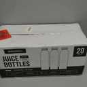 DECADORN 16oz 20pcs Juice Bottles With Caps - MADE IN USA Juice Containers With Lids For Fridge - Juicer Bottles With Tamper Evident Caps, Shatterproof, BPA-Free, Leak proof, Disposable & Recyclable